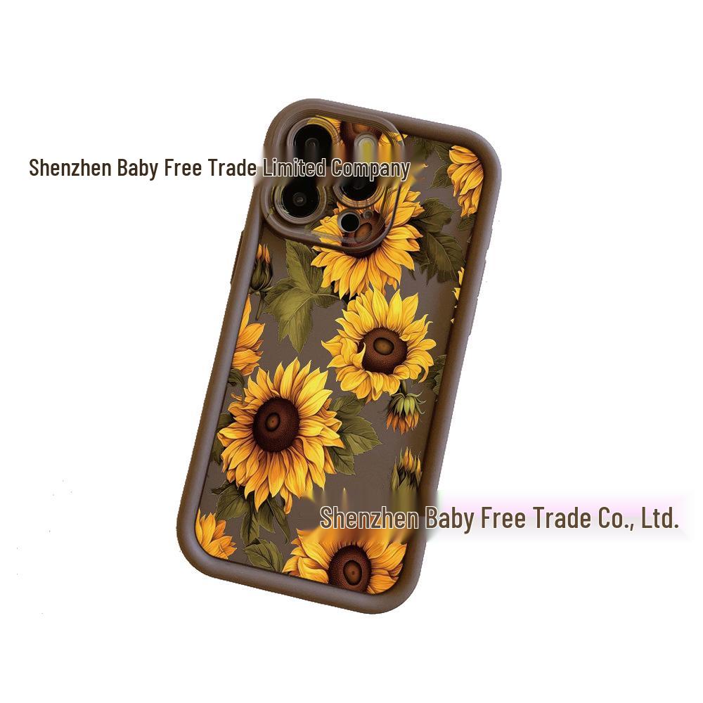 Sunflower Oil Painting Case for Apple iPhone 17 Pro Max: Yellow Flower Design
