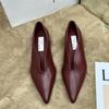 Bailamos Neue Damen Flache Schuhe Mode Spitze Flach zum Hineinschlüpfen Elegante Ballerinas Weiche Flache Ferse Kleid Einzelne Schuhe