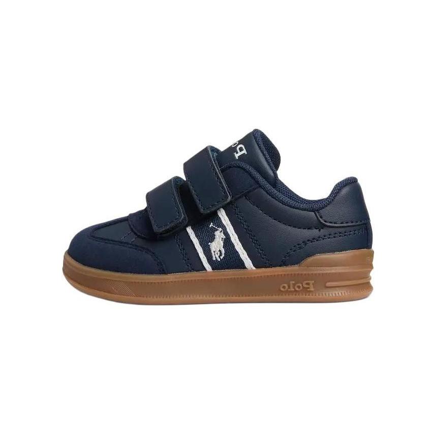 

Polo Ralph Lauren Heritage Court III Ez Round Toe Velcro Low Top Walker Shoes Baby sneaker Blue CWPOCFTTZ220053 26.5