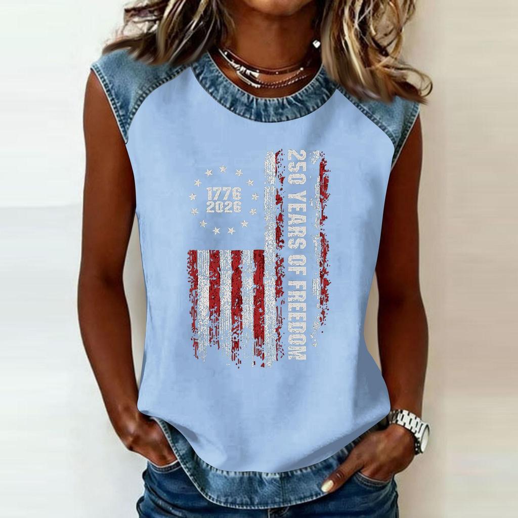 Camiseta informal de manga larga para mujer con cuello redondo y estampado