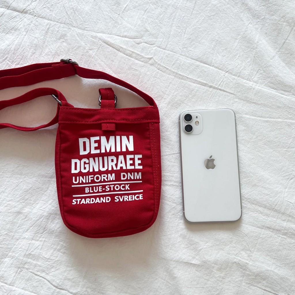 Canvas Childrens Crossbody Bag Withenglish Print Design And Storage For Daily