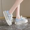 Fashion CRLAYDK Fashion Platform Mesh Shoes for Women Lace Pearl Casual Sneakers Ladies Lace Up Sports Walking Breathable Tennis