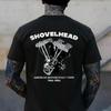 Biker Shovelhead Motorcycle Engine Vintage Men Women Kids T-Shirt