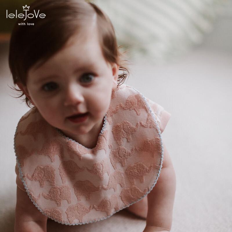 LELE JOVE Baby Absorbent Jacquard Bib Free Size
