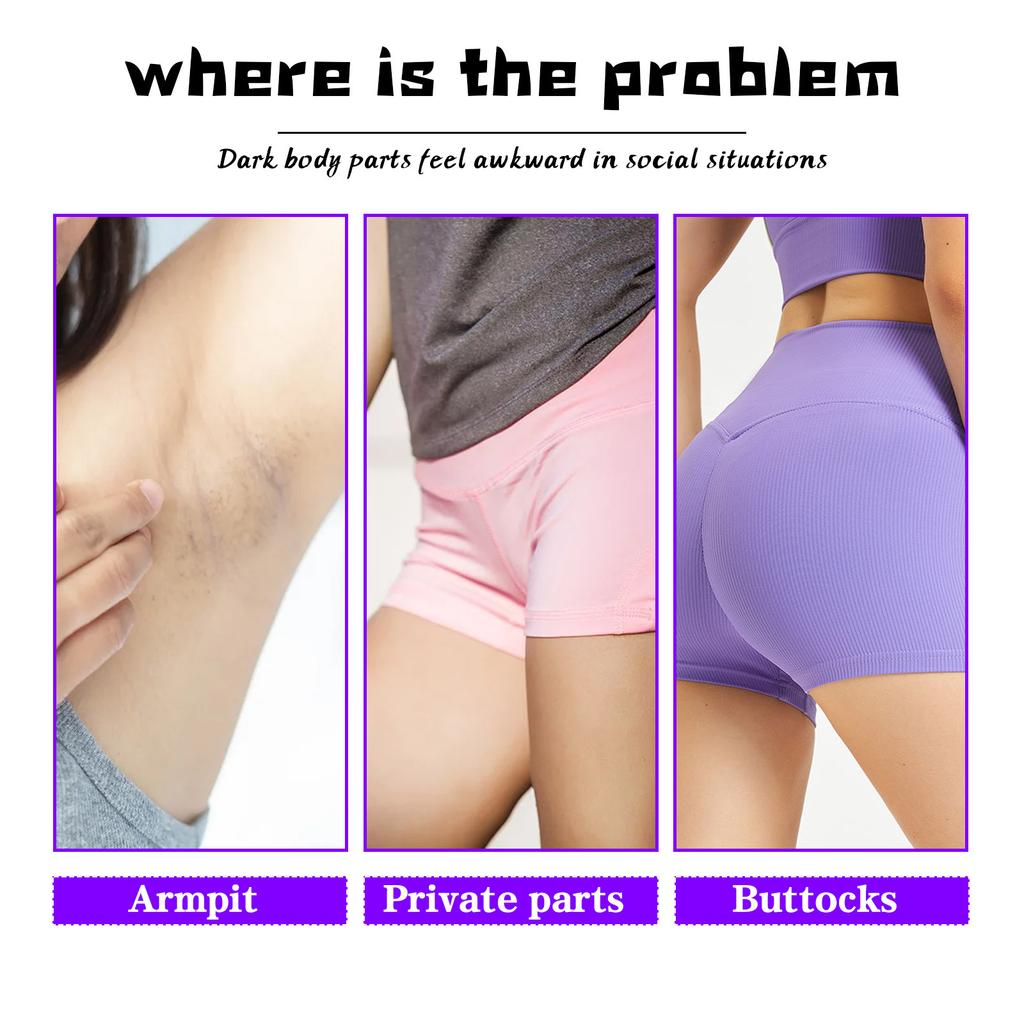 Natürliche Schönheitscreme für die Oberschenkel, 60 g, feuchtigkeitsspendende, aufhellende Hautpflegecreme für die Innenseite der Oberschenkel, Körpercreme für alle Hauttypen