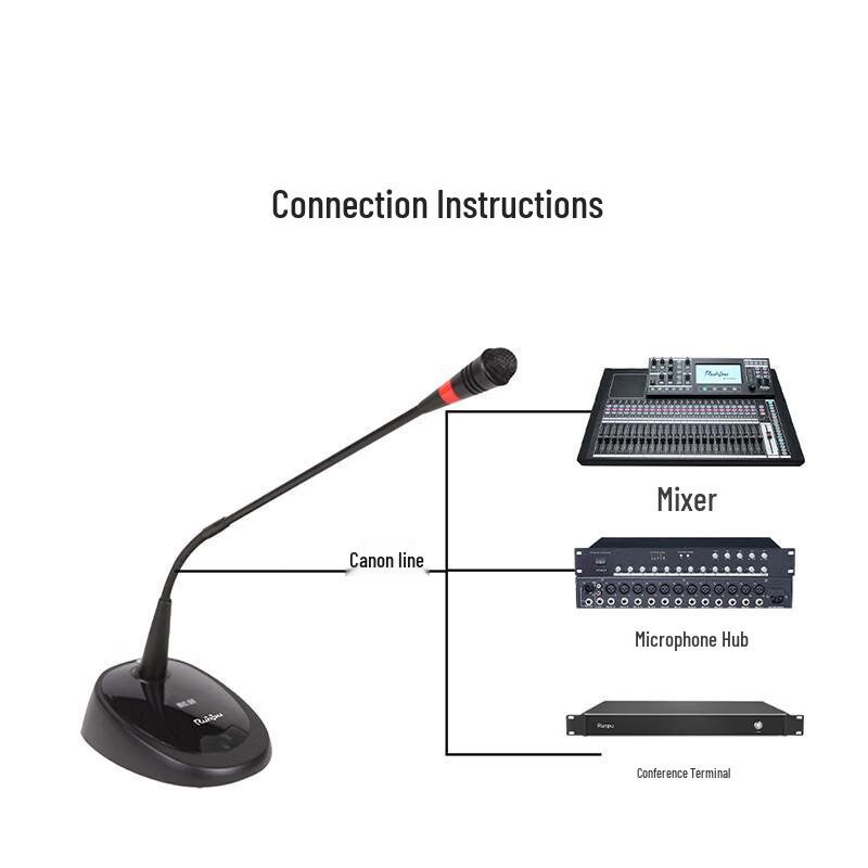 

Runpu Professional Wired Gooseneck Condenser Microphone (CN version)