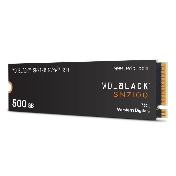 WESTERN DIGITAL - WDS500G4X0E - Internal SSD - Black - SN7100 - NVMe - 500 GB - Up To 6,800 MB/s Read