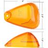 5pcs Cab Marker Light Amber Cover, Cab Roof Running Light, Top Marker Light for 1999-2016 Ford F150 F250 F350 F450 F550 F650 F750 E150 E250 E350 E450
