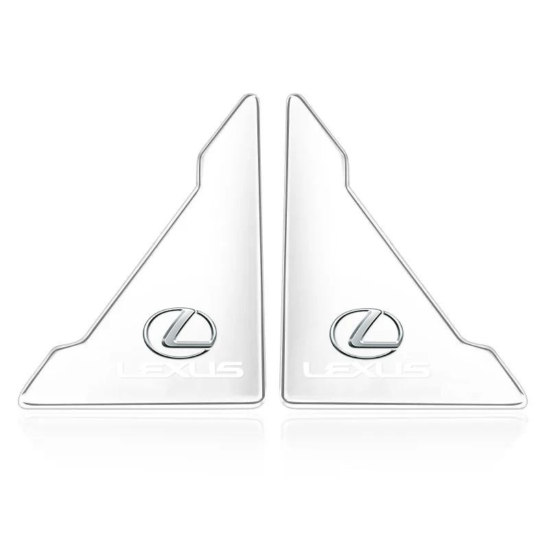 THQP1 2Pcs Car Door Protection Sticker Dash-proof Buffer Adhesive For Lexus F SPORT ES RX NX LS UX LM LX GX LC RZ IS CT GS RC HS SC TX