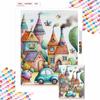 New Arrival 5D DIY Full Circle Diamond Painting "Comics City" Embroidery Cross Stitch Home Decor Gift
