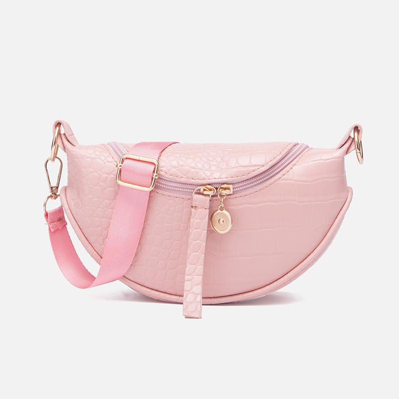 2021 Fashion Ladies Saddle Bag Korean Style Women s Crossbody Bag Sweet And Fresh розовый