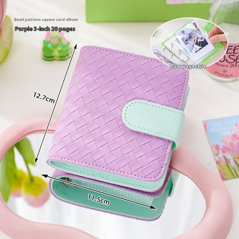 A5 Kpop Idol Photocards Holder PU Photo Album With 20pcs 3inches Sleeves Binder Collect Book For Photographs