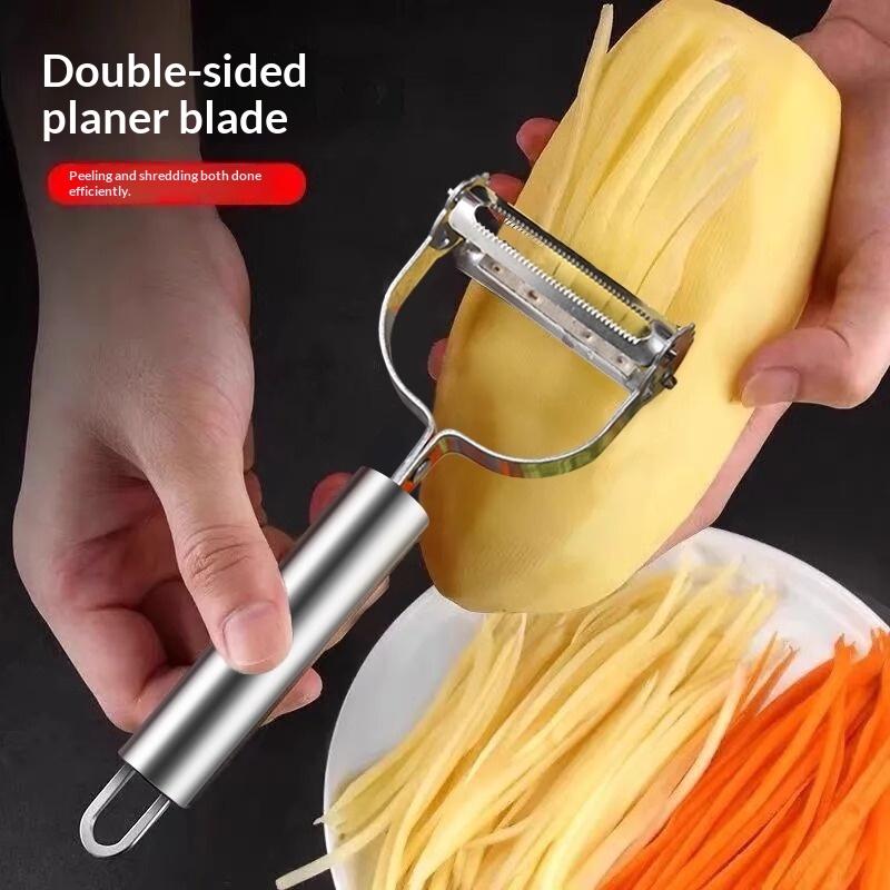 1/5Pcs Vegetable Slicer 2In1 Stainless Steel Potato Cucumber Carrot Grater Peeler Vegetables Fruit Peeler Kitchen Tool