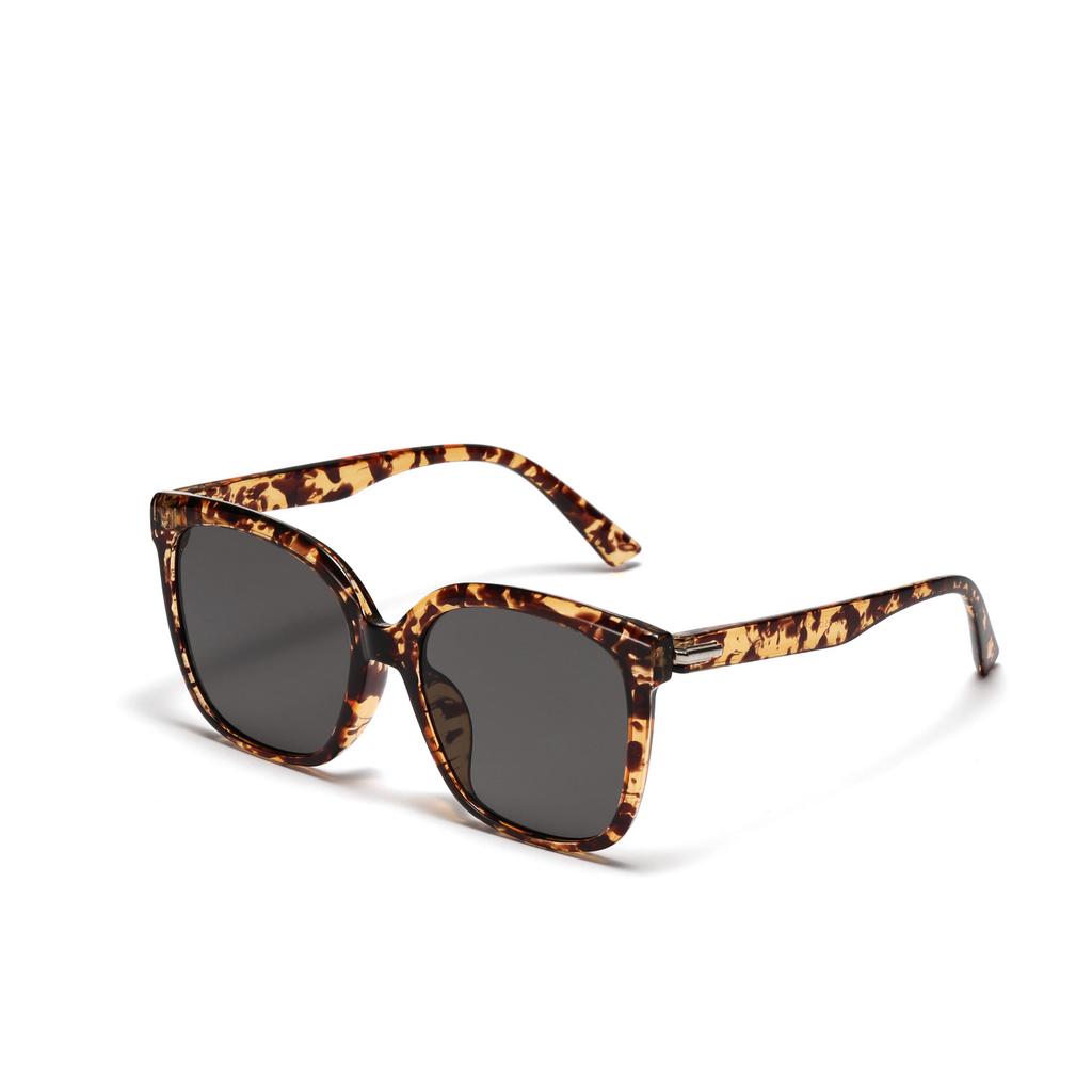 Square Large Frame Glasses Face Covering Versatile Blush Plain Glasses Women'S Retro Sunglasses Sunglasses