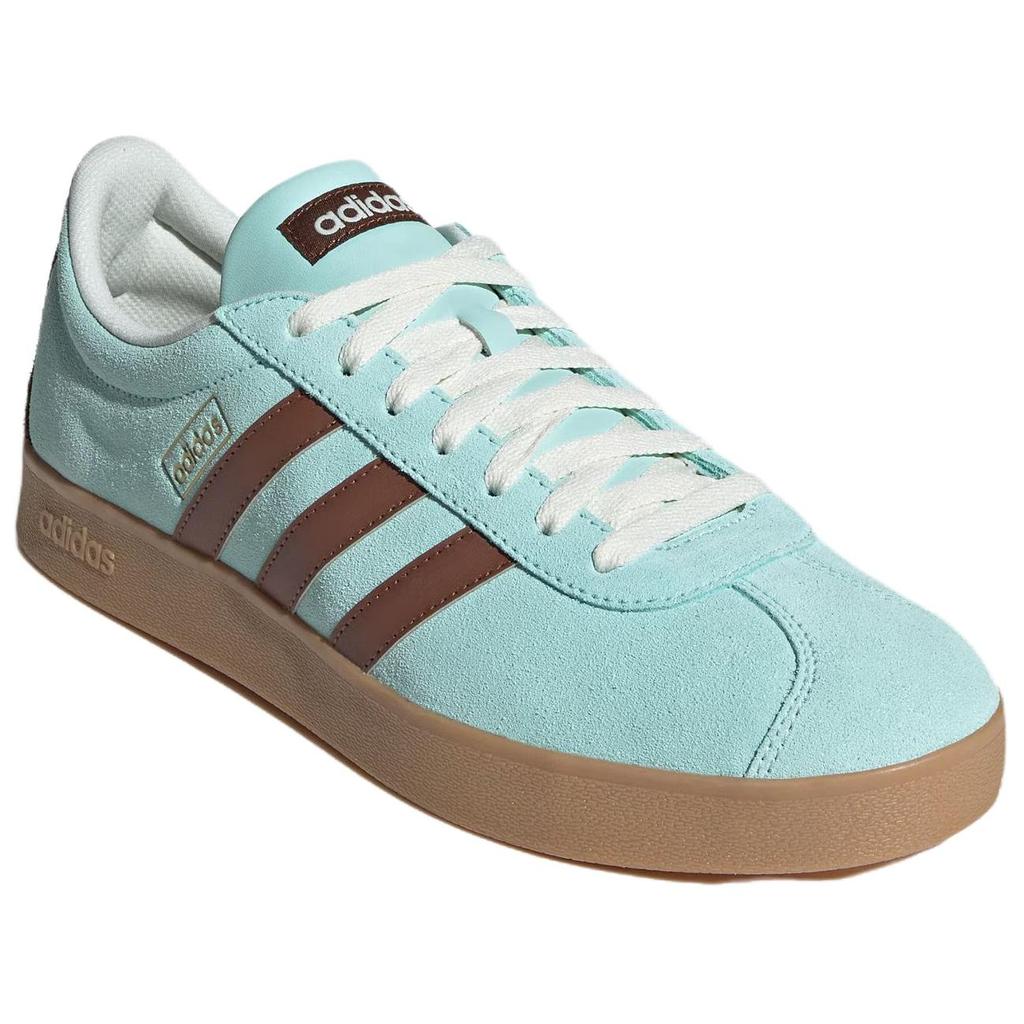Adidas Vl Court Classic Fashion Comfortable Non-Slip Durable Low-Top Skate Shoes Unisex Sneakers Blue KK3772