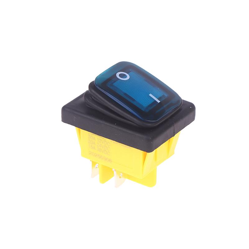 1 Piece 12V/220V 30A ON OFF Heavy Duty 4pin DPST IP65 Sealed Waterproof T85 Auto Boat Marine Toggle Rocker Switch With LED