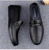 Men's Breathable Slip-on Leather Driving Shoes - Soft Sole, Small & Large Sizes Available