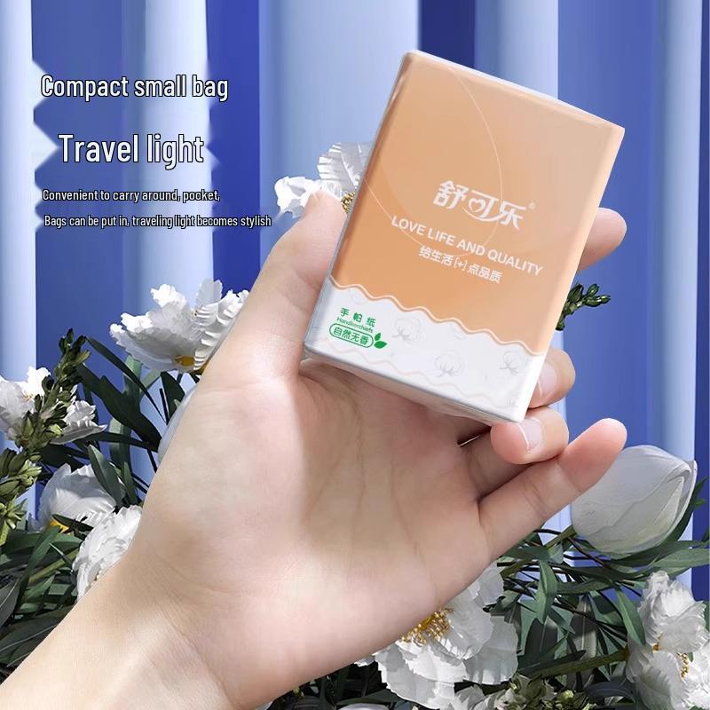 Large Portable Wood Pulp Tissue Pack - 30 Facial Tissue Packs