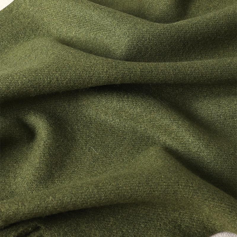 Nytt 62 farger Vinterskjerf for kvinner Langt Varmt Kasjmirskjerf Hijab Ensfarget Dame Sjal Wrap Kvinnelig Pashmina Bandana Hodeskjerf