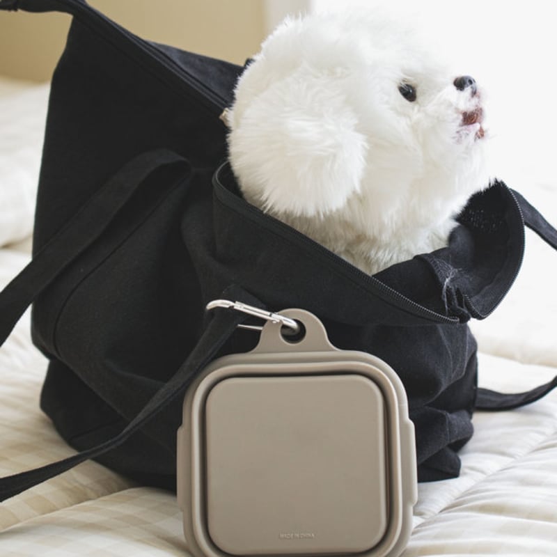 [Haustier] Tragbares Faltbares Geschirr, 2-teilig