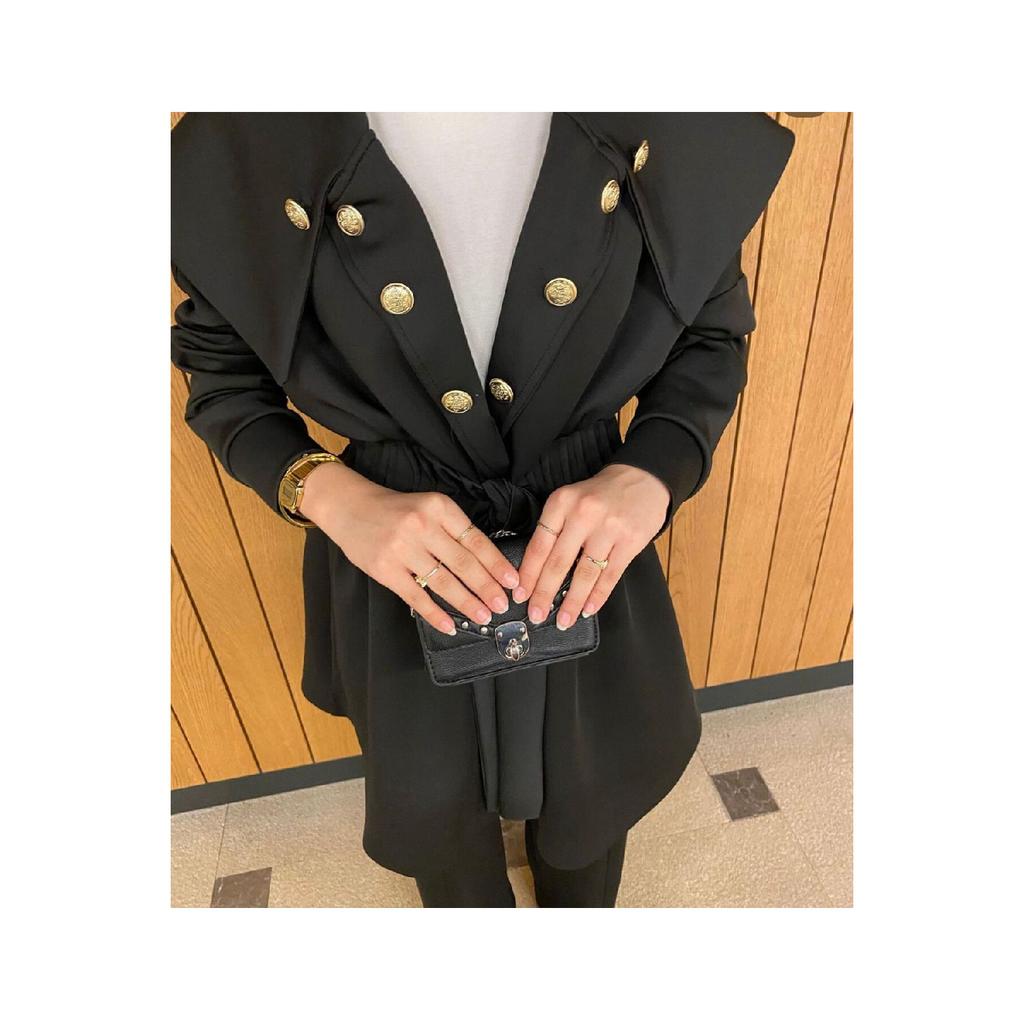 Schwarze Scuba-Jacke