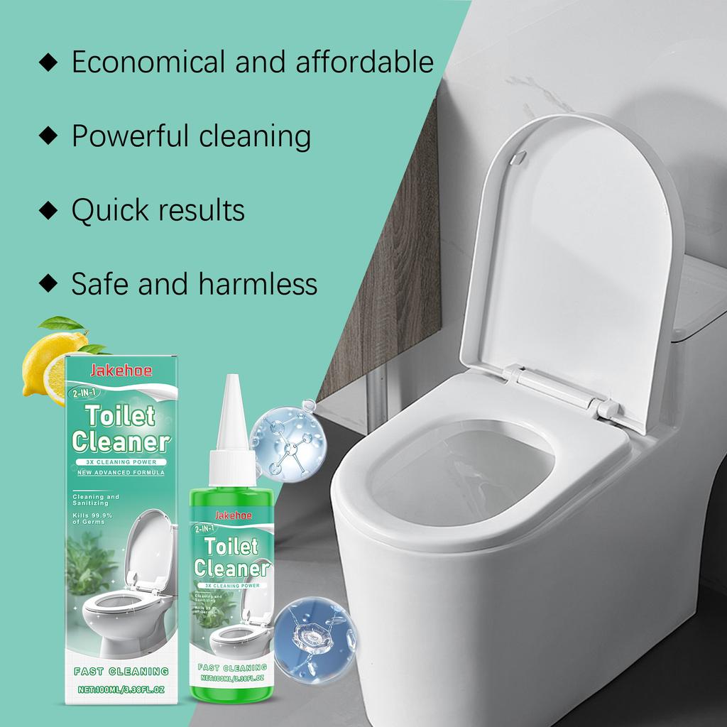 JAKEHOE Toilet Bowl Cleaner Toilet Stain Removal Cleaning Toilet Deodorization Deep Cleaning Fresh Odor