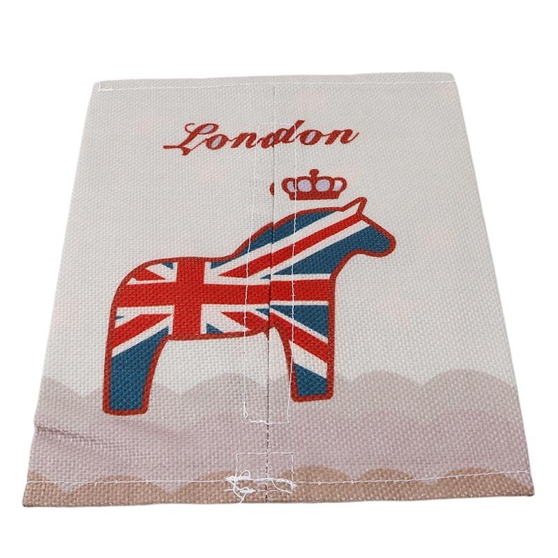 1pc Random Cartoon Animals Cotton Linen Tissue Box Towel Napkin Dispenser Storage Bag Paper Holder Cover Tissue Case  24.5*18.5cm