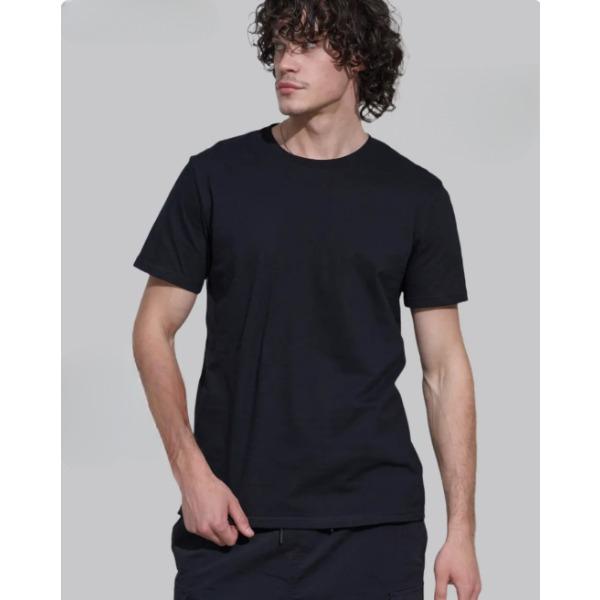 Solid Color Men's Short Sleeved T-shirts Multi-color Basic Style Casual and Versatile Daily Top