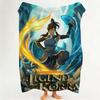 Comic T The L Legend O Of K Korra Throw Flannel Throw Blanket Suitable for Sofa Living Room Bedroom