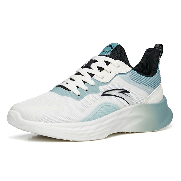Anta Versatile Shock-Absorbing Breathable Wear-Resistant Non-Slip Low-Top Running Shoes Men Sneakers White Blue 912235529-4