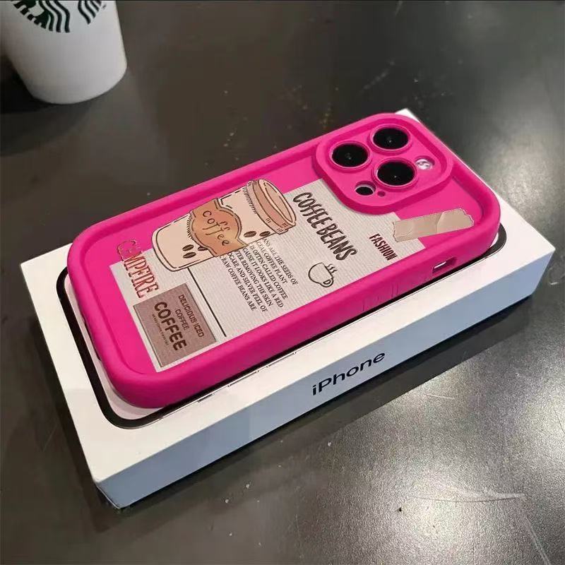 The New Coffee Is Suitable for Iphone16 Mobile Phone Case Apple 15promax/14 Anti-drop 13pro/12 Europe and America 11x.