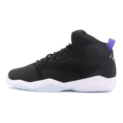 Lift Off Pantofi de baschet retro mid-top antiderapanți, cu absorbție a șocurilor și rezistenți la uzură, pentru copii, sneaker Negru Albastru AV1243-040