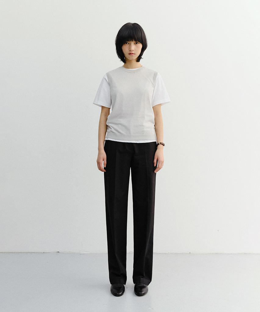 Deonseuteu Summer Straight Chino Slacks_Udpa6B228_Black
