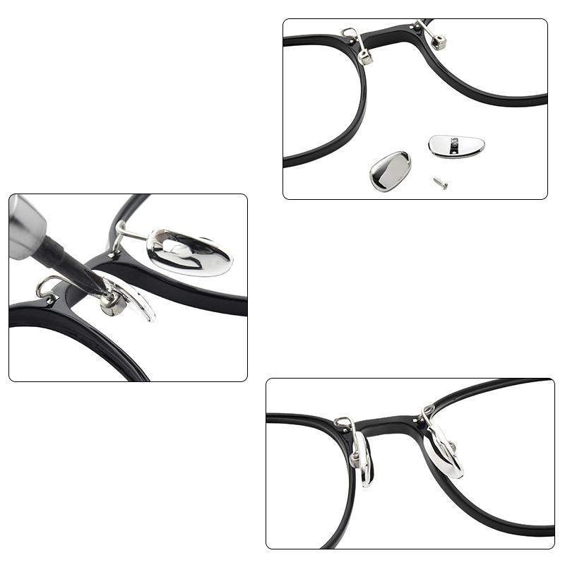 Kovová Ultra Light Support Leaf Protiskluzová nosní podložka Pokročilé antialergické sluneční brýle Příslušenství pro podporu očí