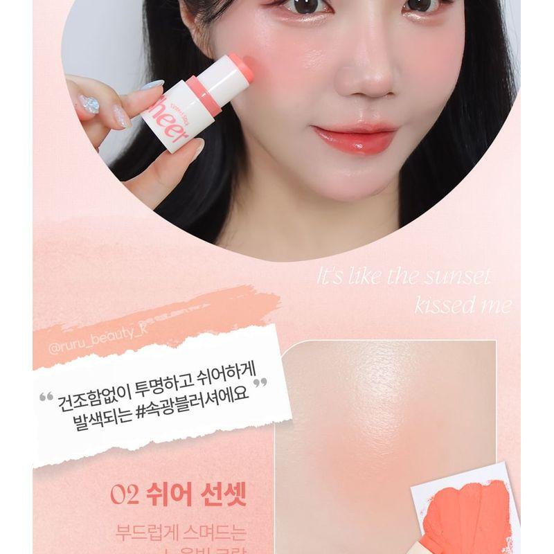 MAKEheal - Tinted Sheer Stick - 5 Colors