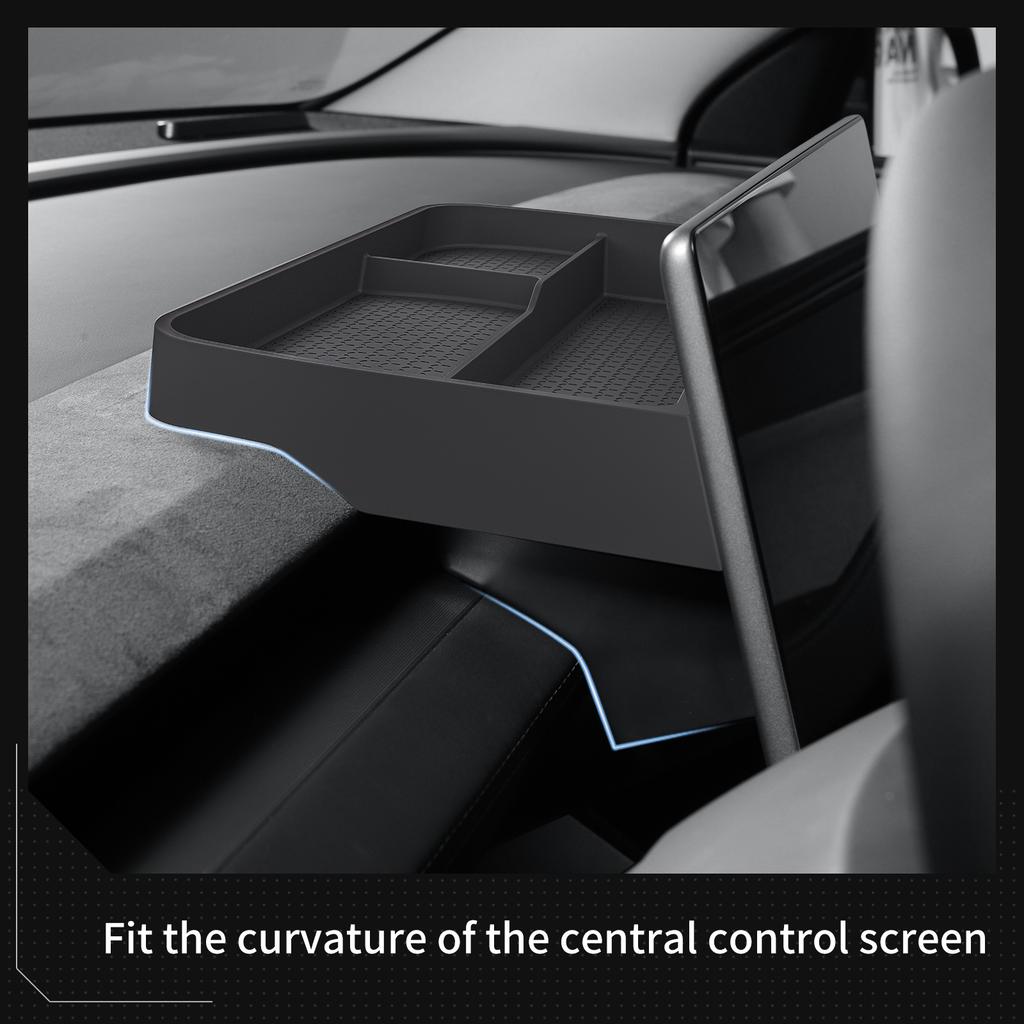 for Tesla Model Y Juniper/Launch 2025 Car Dashboard Storage Box  Interior Accessories Central Control Screen Rear Storage Tray