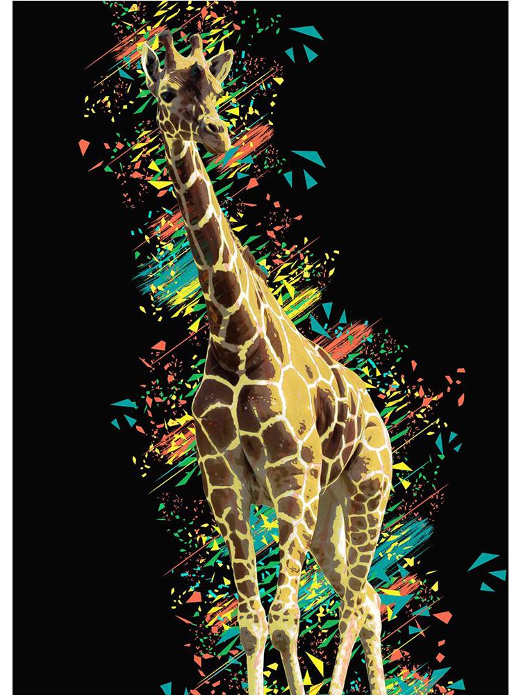 Abstrakte Löwe Giraffe Pferd Elefant Bild Leinwand Malerei farbige Tier Poster Druck für Kinderzimmer Home Dekoration Geschenke