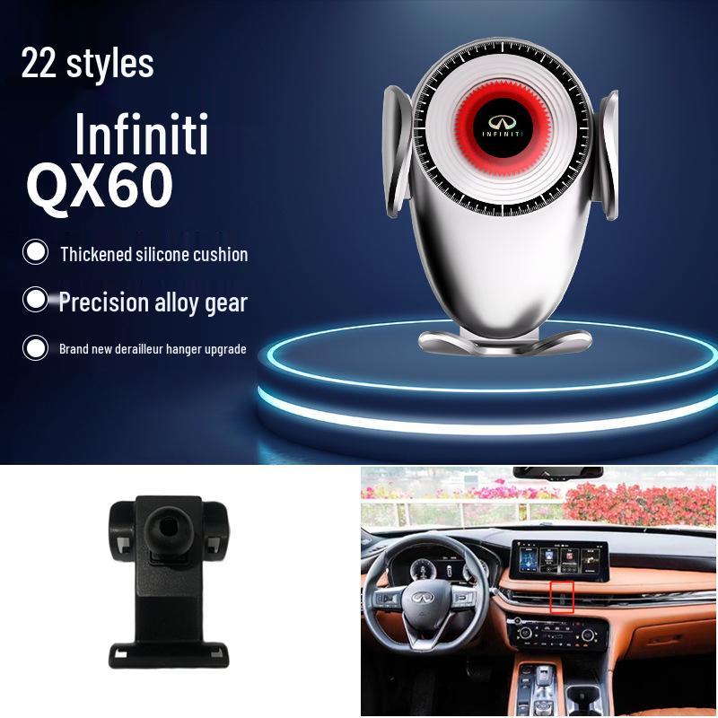 Infiniti Q50L/QX50/QX60 Nawigacja Kratka Wentylacyjna Uchwyt Samochodowy na Telefon