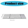 Wireless Keyboard Folding Pocket Size Keypad with Touchpad For Tablets Pad For 40Hrs Long Battery Service For Tablet PC