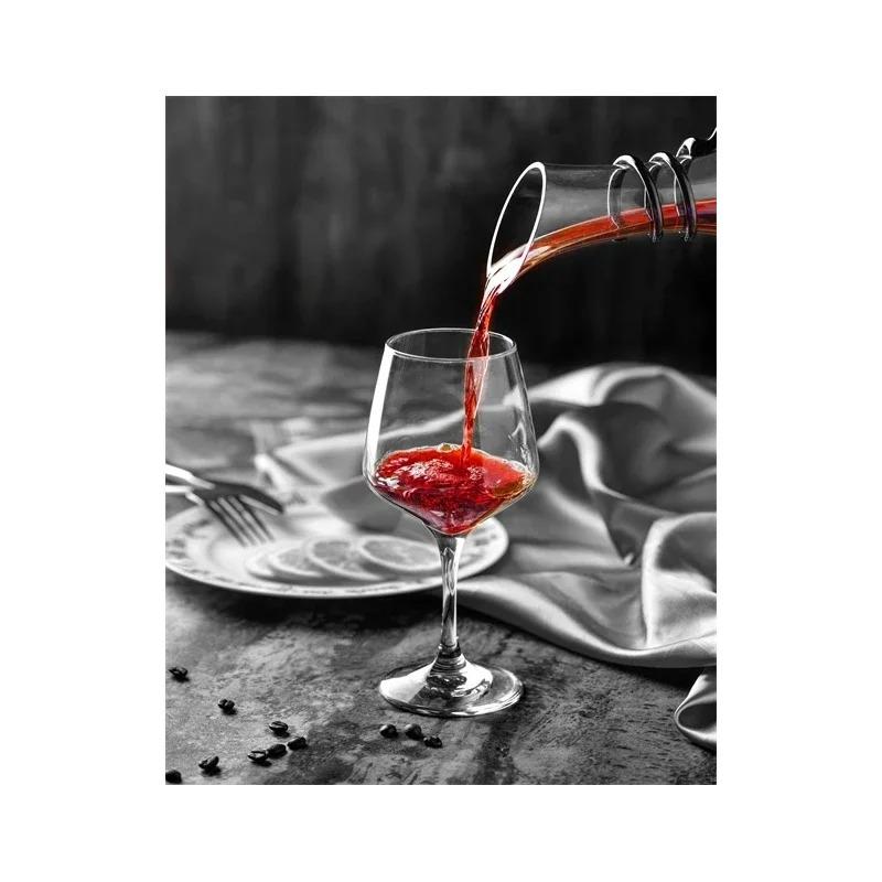 Poster e Stampa di Vino Rosso e Calice da Vino Pittura su Tela per Ristorante Arte Murale Quadro per Soggiorno Cucina Decorazioni per la Casa Cuadros