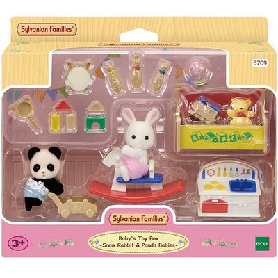 Sylvanian Family Snowflake Rabbit and Panda Baby Playroom Set 5709, 1 Set, Korean Popular Toys
