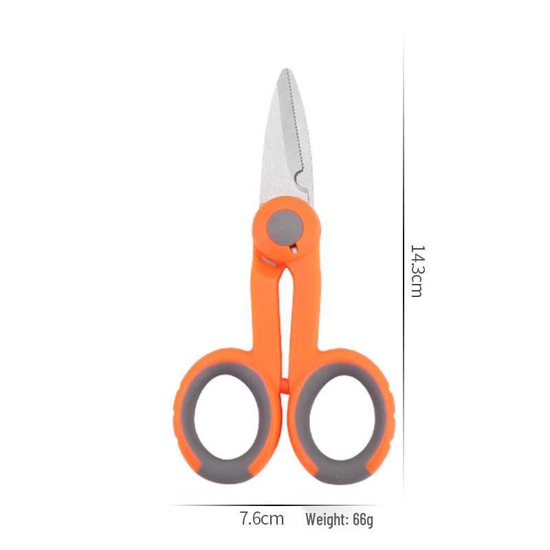 Professional Fishing Scissors - Serrated Stainless Steel Multi-functional Braided Line Cutter