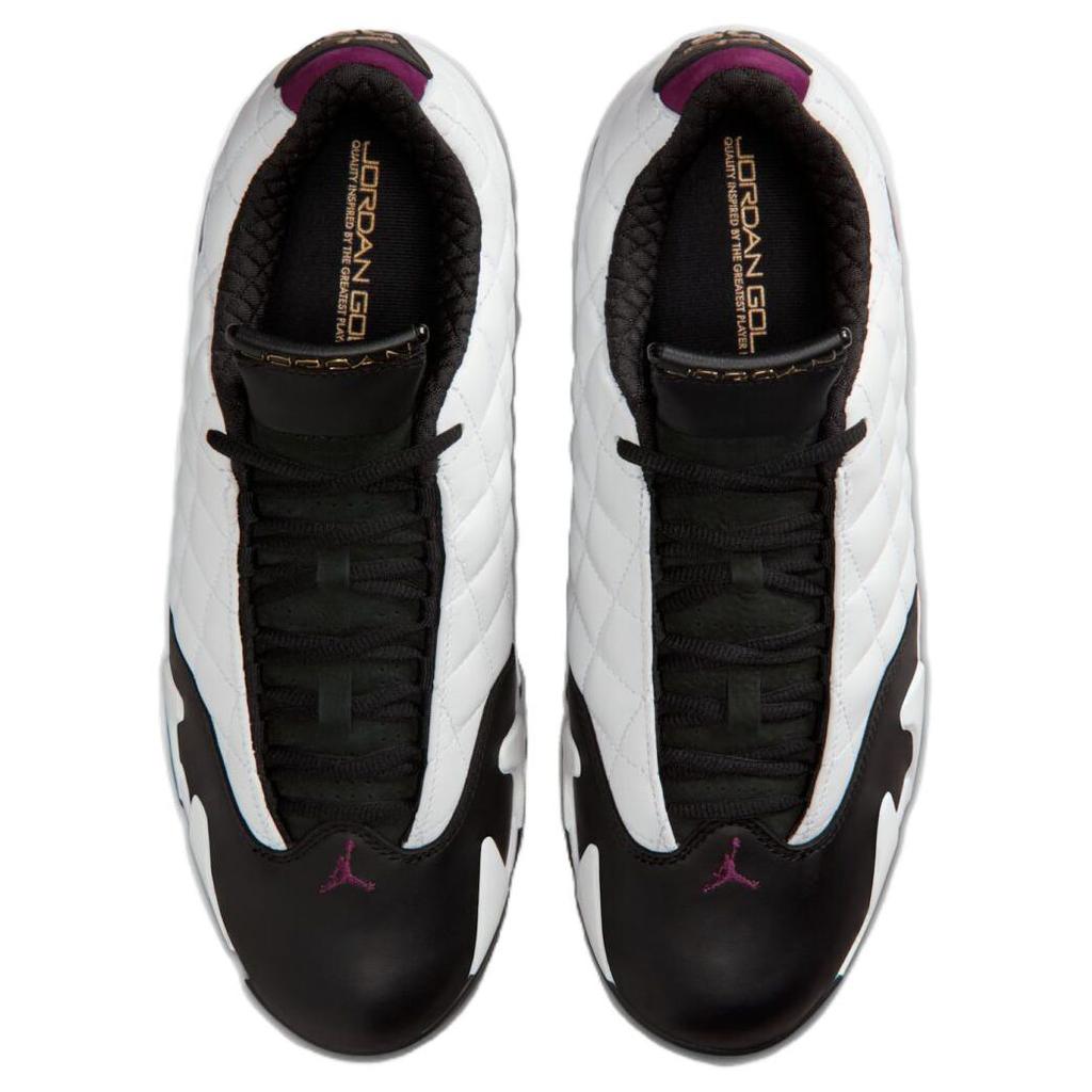 Air Jordan 14 Retro Golf Bordeaux Unisex Sneakers White Black IB1828-100