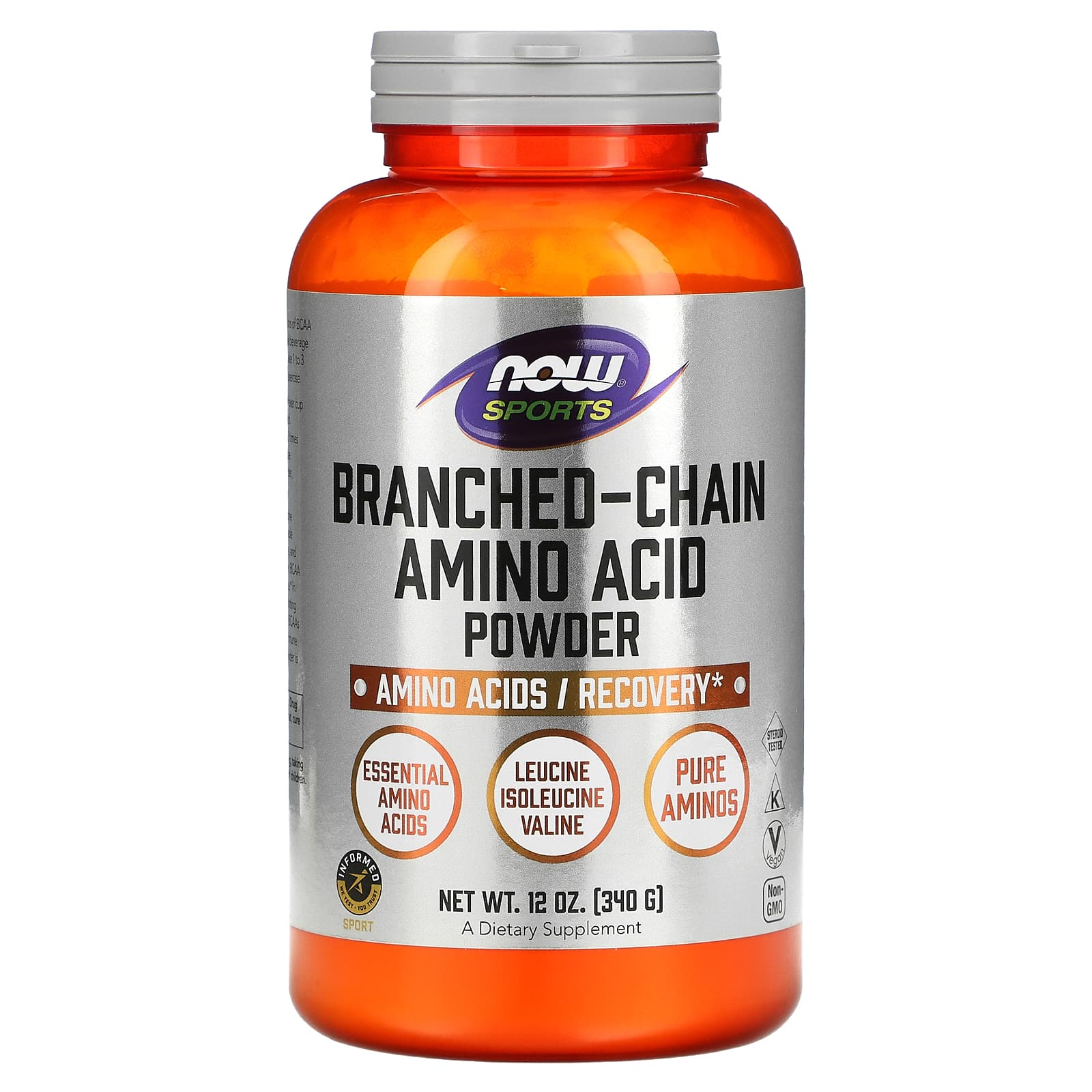 

NOW Foods, Sports, Порошок амінокислот з розгалуженим ланцюгом, 12 унцій (340 г)