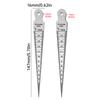 Taper Gauge Feeler 1-15mm Stainless Steel Gap Hole Measuring Tool Thickness Gauge Measuring Probes Aperture Measurement Tool