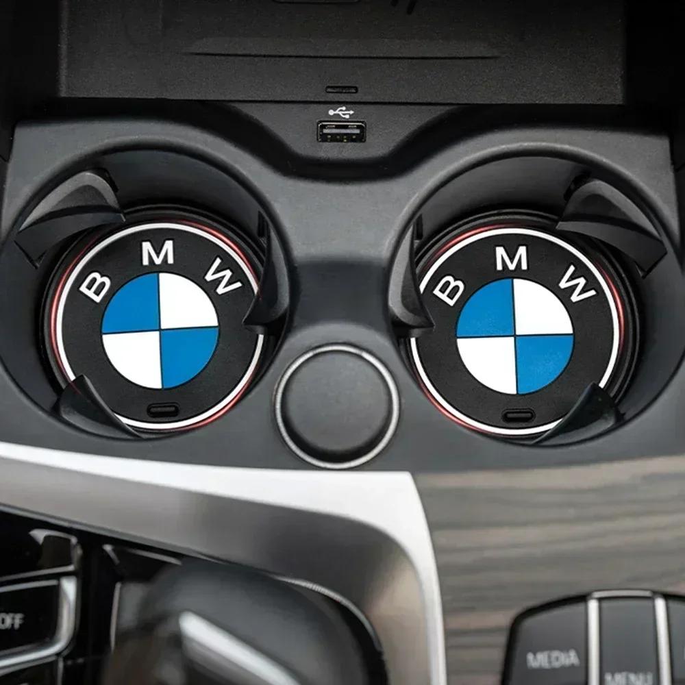 Pour BMW Chaud 2025 Lot de 2 pièces/Ensemble Porte-gobelets Antidérapants pour Voiture BMW pour Séries X1 X2 X3 X4 X5 X6 1 2 3 4 5 6 7 F30 E90 G20 F20 F21 F22 F07 F11