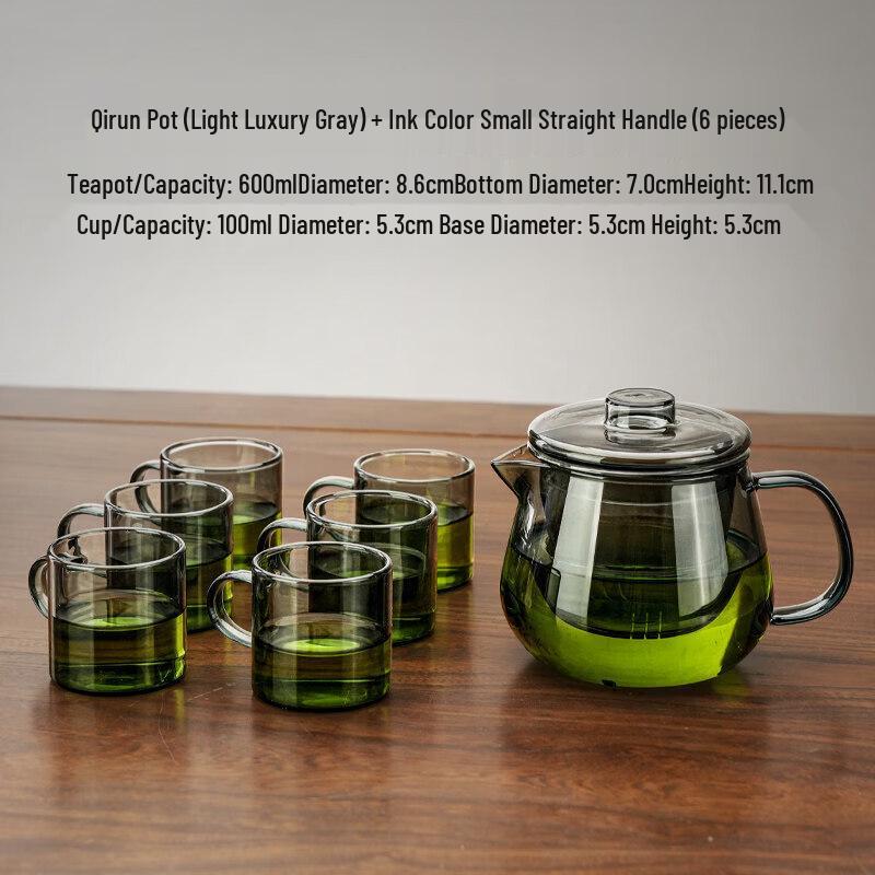 Yuzura Chinese Style High-Temperature Glass Teapot