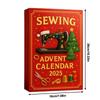 Sewing Advent Calendar 2025 – 24-Day Christmas Countdown Kit with Acrylic Hanging Decorations