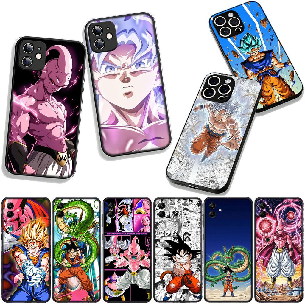 for Samsung Galaxy A25 A37 A57 A12 A14 A50 A51 A70 A71 A72 A21S A04 M15 Note 20 9 8 10 Case Super Dragon Gokus Majin Buu Ball