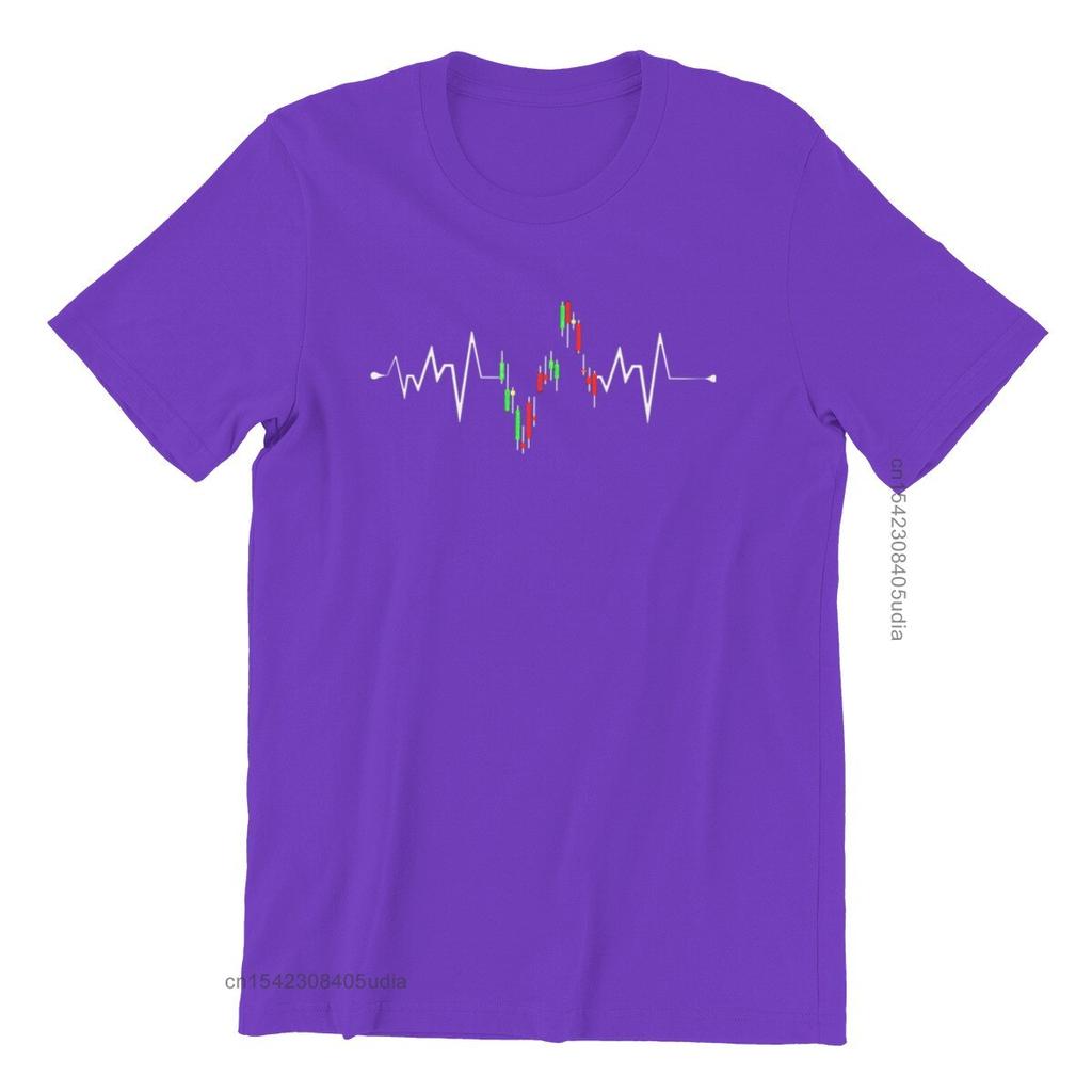 Stock Ekg Investor Trader Heartbeat Stock Market Unisex Jersey T-Shirt Printing Rife Mens Top T-Shirts Custom